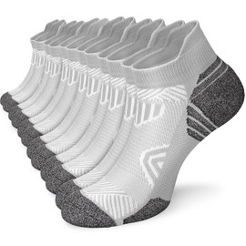 Ankle Compression Sock for Men and Women 6 Pairs, Running Athletic Socks Low Cut with Arch Support