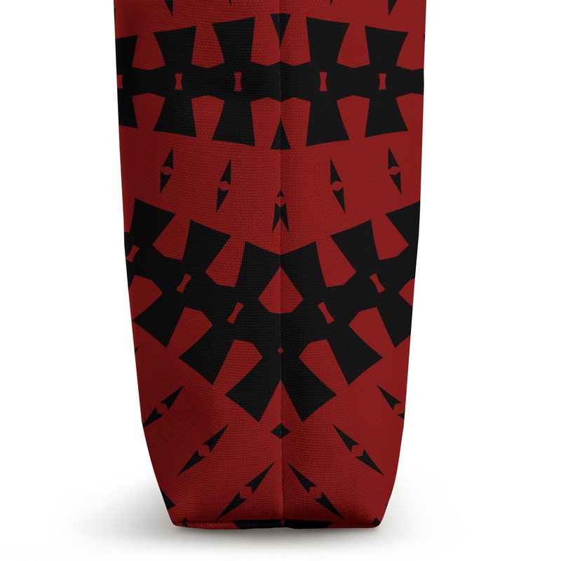 Starlight Beam With Dovetail Pattern Black Cut Out Tote Bag