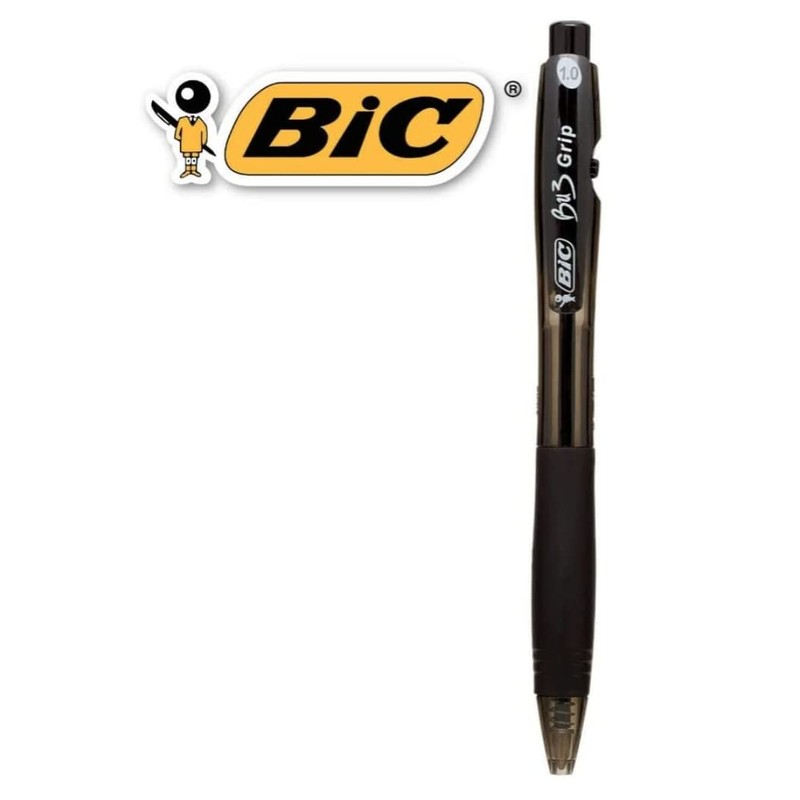 BIC BU3 Comfort Grip - Retractable Ball Pens - 10