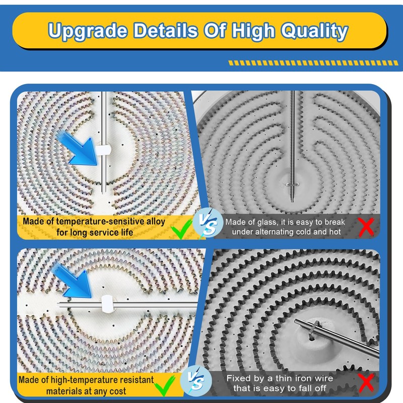 Upgraded 316555800 W10823692 9"/6" Dual Radiant Surface Element Compatible with