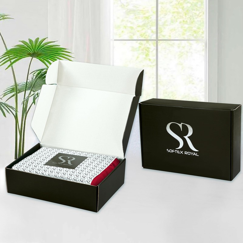 Softex Royal Fitted Sheet (Cherry Red, 160 x 200 cm)