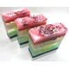 Red clover tea scrub with Strawberry seeds, glycerin soap 5