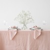 LinenMe Tischdecke Stone Washed 170 x 170 cm, Rosa