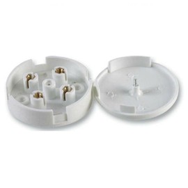 20 Amp Terminal Junction Box Plastic PVC Electrical Wiring 4 Terminal Cable Connector White