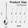 GlamRays Pack of 8 Tiny Stainless Steel Spoons for Spice