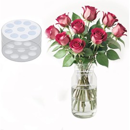 Spiral Ikebana Stem Holder Bouquet Twister Flower Arrangement Bouquet Creator Transparent DIY Flower Vases for Wedding Home Romantic Decoration (S Flower Vases)