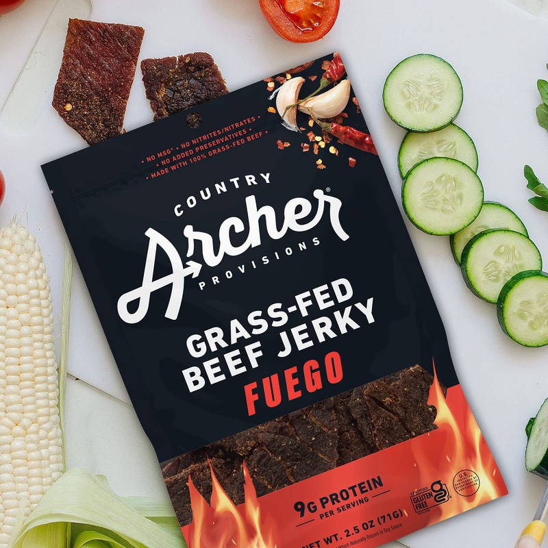 Country Archer Grass Fed Beef Jerky - Beef Jerky Snack