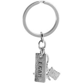 Llavero Plata Bandera a Cuadros de Carreras de Aleación de Zinc Recuerdo para Fiesta, Uso en Actividades al Aire Libre, Diseño Decorativo, Acabado de Aleación de Zinc