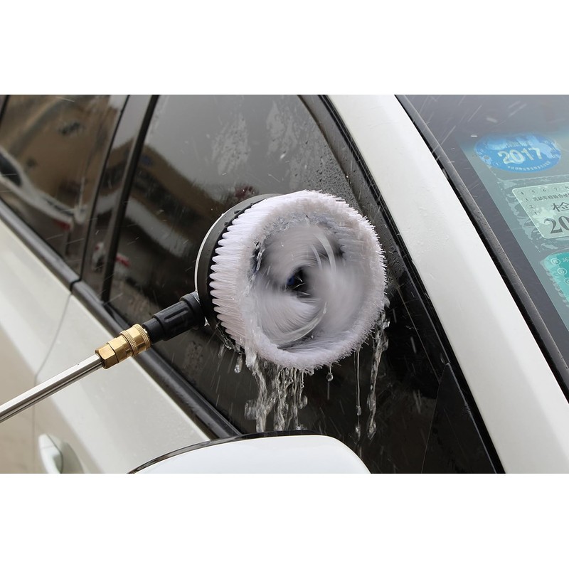 Rotary Wash Brush, 1/4 Quick Connect Soft Bristle Power Washer