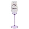 Shudehill Giftware Gold Speckle Birthday Special Age Colourful Flute Glass