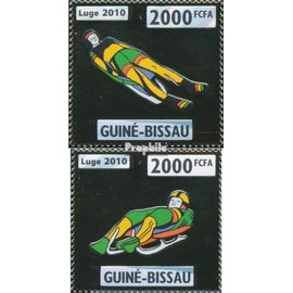 Guinea-Bissau 4696-4697 (complete. issue) unmounted mint/never hinged ** MNH 2010 sled racing (Stamps for collectors) Winter sports (skiing/ice hockey/bobsleigh ...)