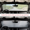 Windshield Sun Shade Compatible with Jeep Wrangler JL JLU &