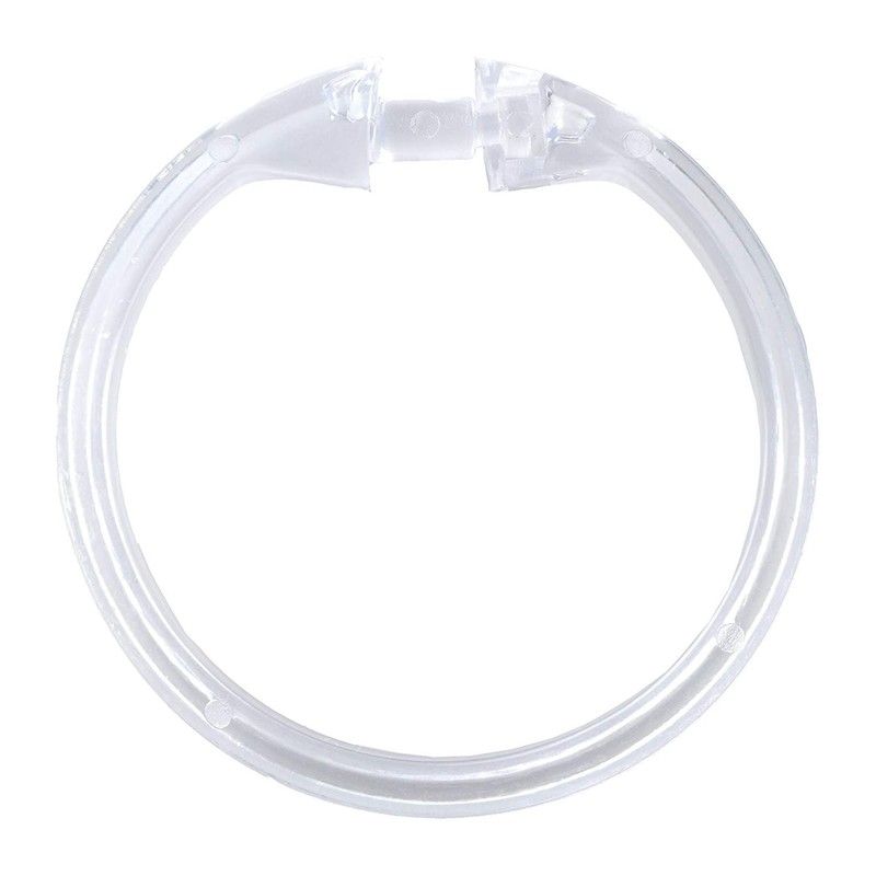 Rocky Mountain Goods Simple Spaces Clear Plastic Curtain Rings -