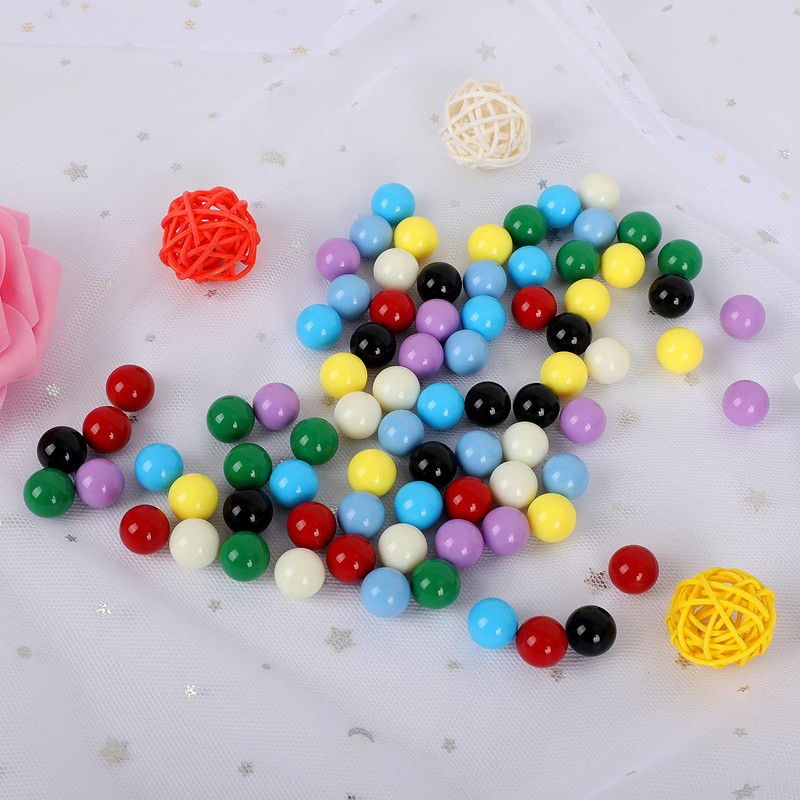 Laviesto Game Replacement Marbles,80pcs Solid Color Game Balls for Chinese