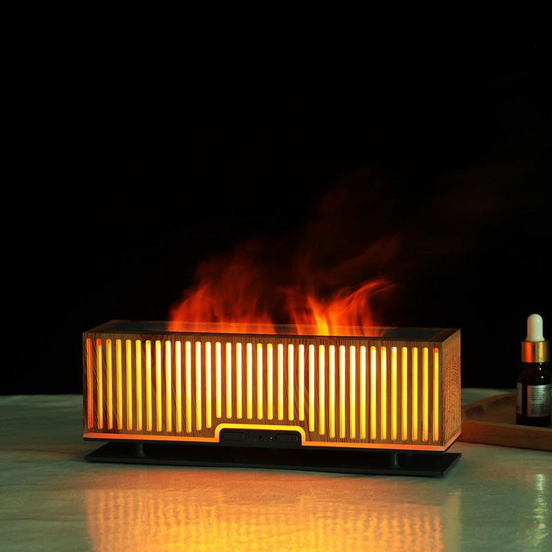 200ml Flame Diffuser Humidifier Desktop Air Aroma Essential Oil Diffusers