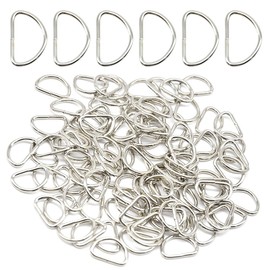 Hocansen 30 Pieces D Rings 32mm Metal D Ring Buckle for Sewing Small D Ring Clips Accessories for Bags DIY Hardware（32mm/D）