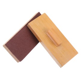 HEMOTON Musical Sand Block for Music Teaching Wooden Block Musical Instrument for Playing Performance 13x5cm