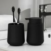 YAUKPH YAUKPH Matte Black Foaming Hand Soap Dispenser Plastic 11