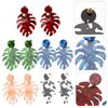 COLLBATH Trendy Leaf Earrings for Women 5 Pairs Set Style