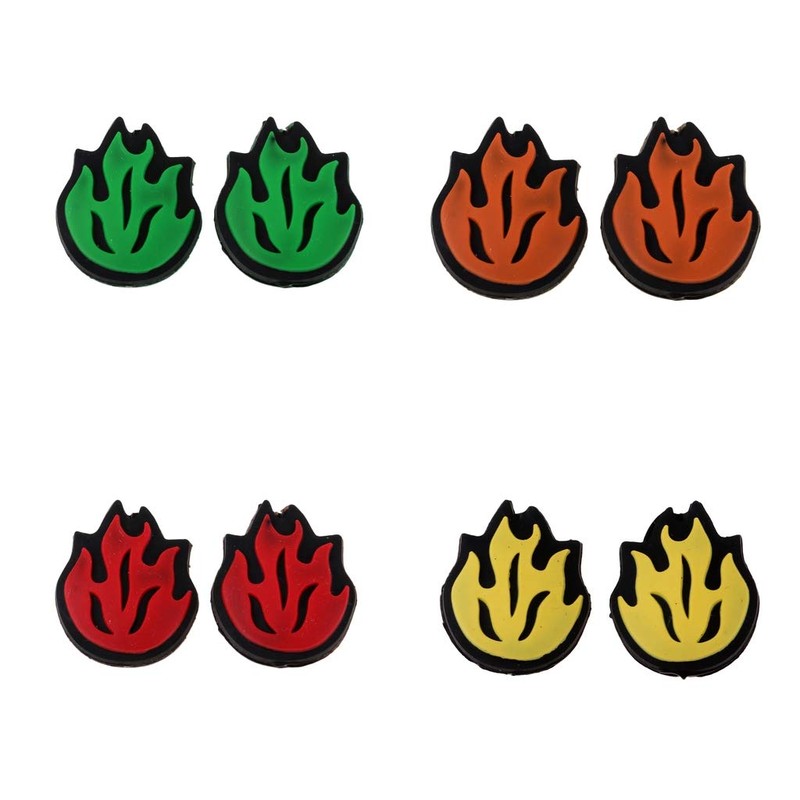 CUTICATE 2Pcs Flame Fire Shock Absorbers Tennis Dampeners For Rackets