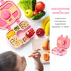Qobobo® Lunch Box with Compartments, BPA-Free, Lunch Box with 5