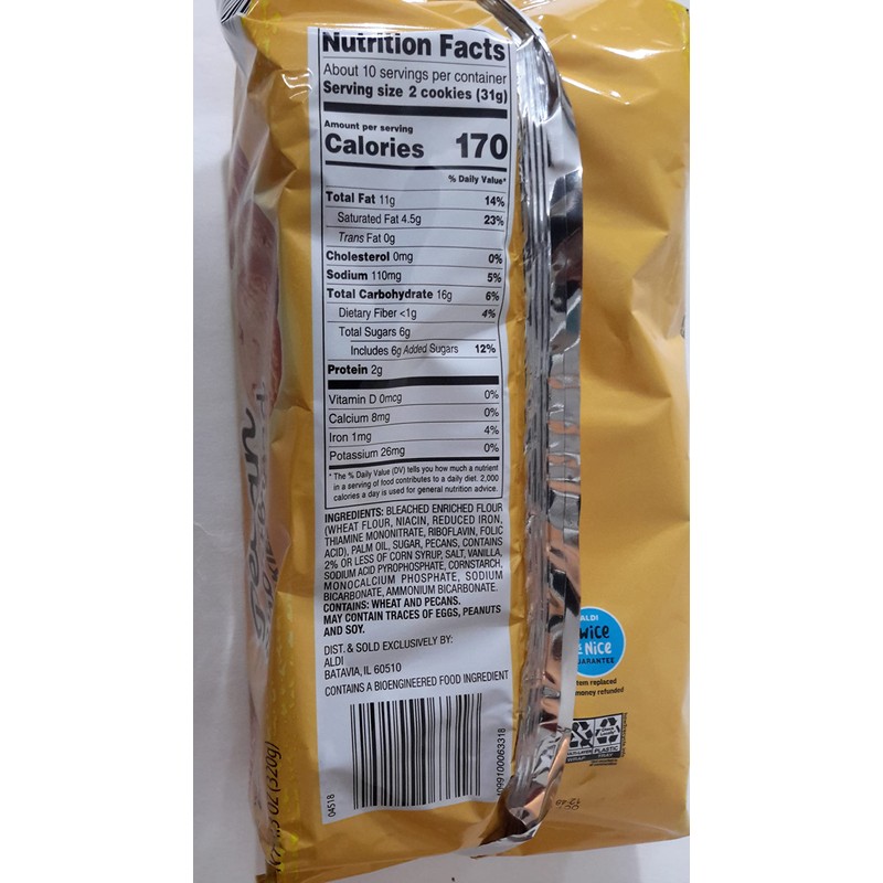 Benton's Pecan Shortbread Cookies made with Real Pecans Net Weight