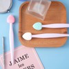 Winsyison 3pcs Silicone Lip Scrub Brush, Double-Sided Lip Exfoliator Brush