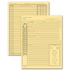 Chiropractic Exam Records Spinal Diagram Card File Fold 5 x 8" Qty 100
