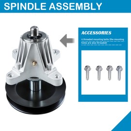 Dibanyou Pack of 3 Spindle Deck Assembly with Pulley for MTD Cub Cadet 618-06978 918-06978 Super Bronco 54 Craftsman T8400 G8600 G8400 Z6900 RZT-L54 RZT-L54KH
