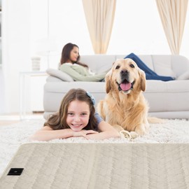 LOYDBDT Cotton Grounding Mat Baby Play Mat Grounding Mattress Pads, Grounding Keep Good Sleep, Natural Fitness (Beige, 23.6x35 inch)