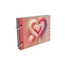 Heartfelt Memories: Romantic Spiral-Bound Scrapbook Keepsake (scrap-kf24-hrtcremmg)