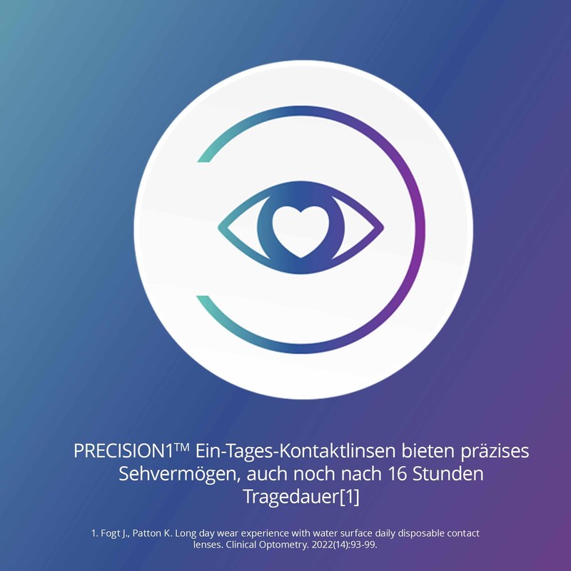 PRECISION1 Daily Lenses Soft | Pack of 90 | BC