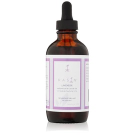Aceite de ricino orgánico LAVENDER, aceite de ricino negro haitiano por Rasin. Aceite de ricino 100% puro, sin refinar, hidratante, para piel seca, cuidado del cabello, crecimiento del cabello, aceite de ricino (ceite de Ricino, Lwil Maskriti).