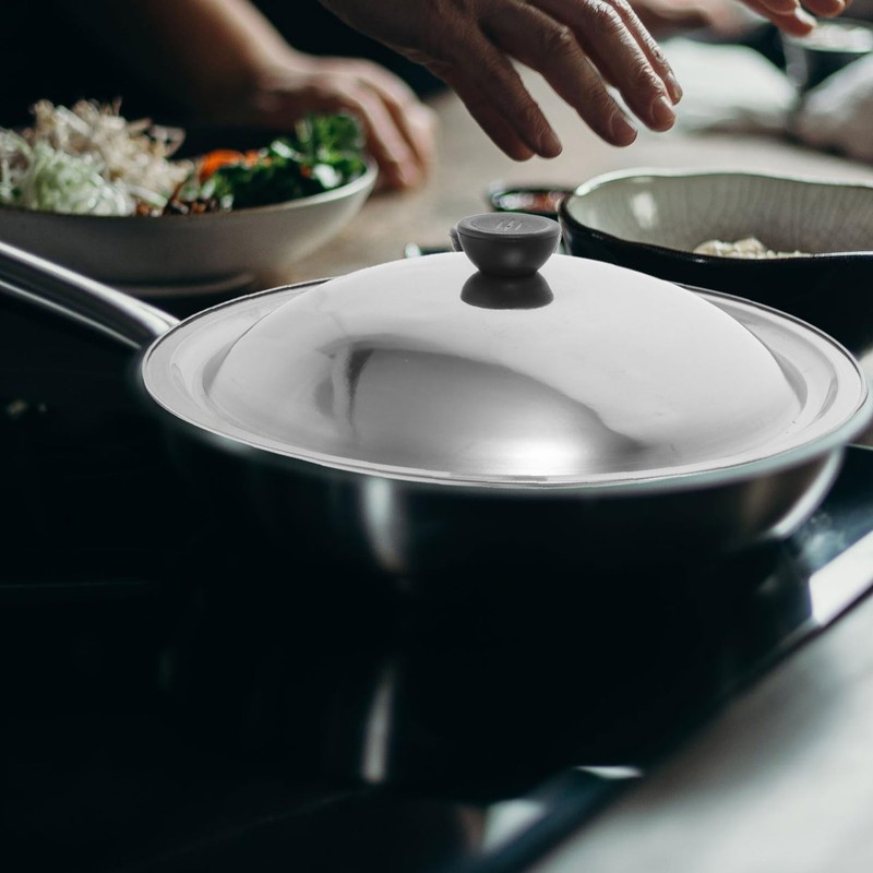 Ciieeo Stainless Steel Pot Lid Replacement Cover for Pots Pans