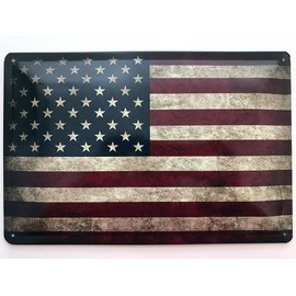 Metal Sign 20 x 30 cm USA Retro USA Vintage National Flag Tin Sign