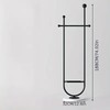 Modern Freestanding Stainless Steel Clothes Rack with Hanging Bar &
