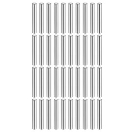 sourcing map 40 Pcs 5 mm x 35 mm Dowel Pins 316L Stainless Steel Cylindrical Dowel Pins Shelf Support Peg Pin Rod Fasten Elements Metal Shelf Pegs Silver Tone