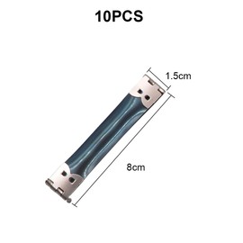 10 PCS Metal Internal Flex Frame 8cm Craft Bag Flex Frame Handbag Hinges Spring Clip for DIY Craft Purse Sewing Making