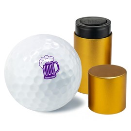 Golf Ball Marker Stamp with TiteSeal™ Technology - Beer - Many Designs to Choose - Purple