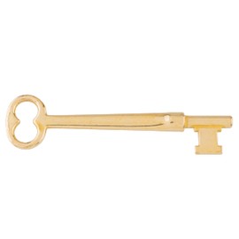 Solid Brass Skeleton Key w/Double Notched Bit - for House Doors with Mortise Locks | UA-51SK (2)