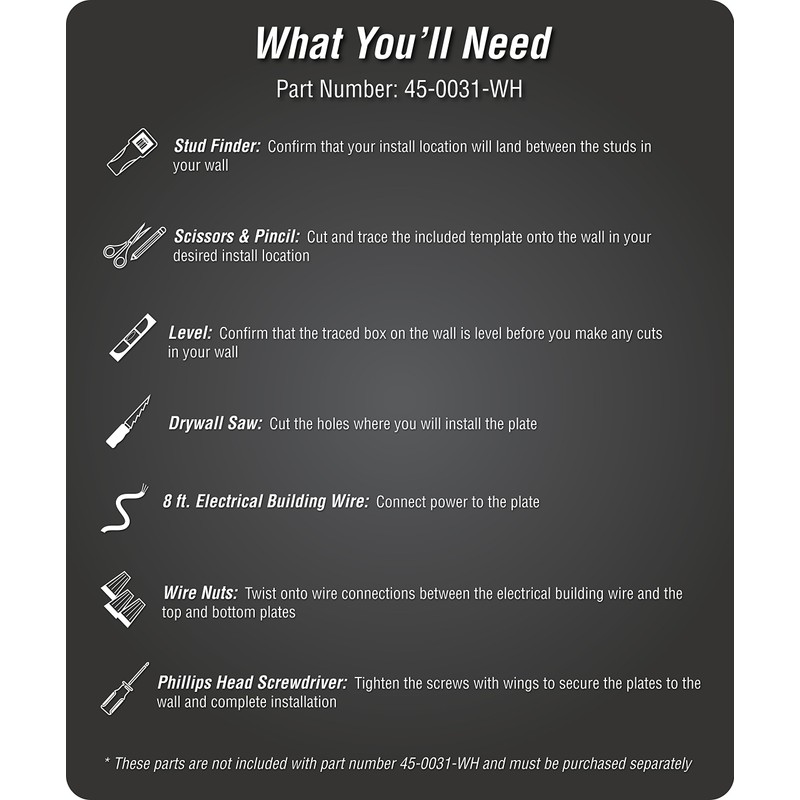DATA COMM DATA COMM Electronic 45-0031-WH Recessed Low Voltage Media