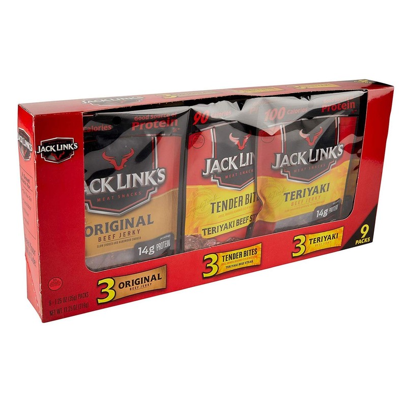 Jack Link's Beef Jerky Variety Pack: 3 Original Flavored, 3