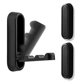 OUDQFCJ Pack of 2 Foldable Coat Hooks, Folding Wall Hooks and Clothes Hooks, Load Capacity 20 kg, for Hanging Coats and Towels, Foldable Coat Hooks for Wardrobe, Bathroom and Kitchen