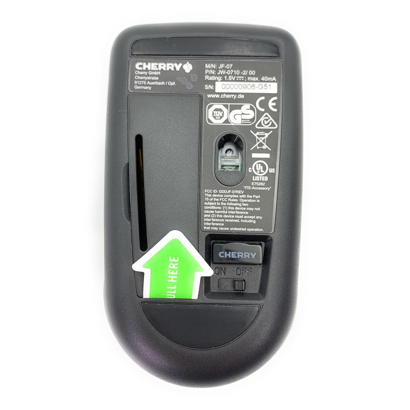 CHERRY JW-0710-2 Wireless Optical Mouse 1200 dpi Black