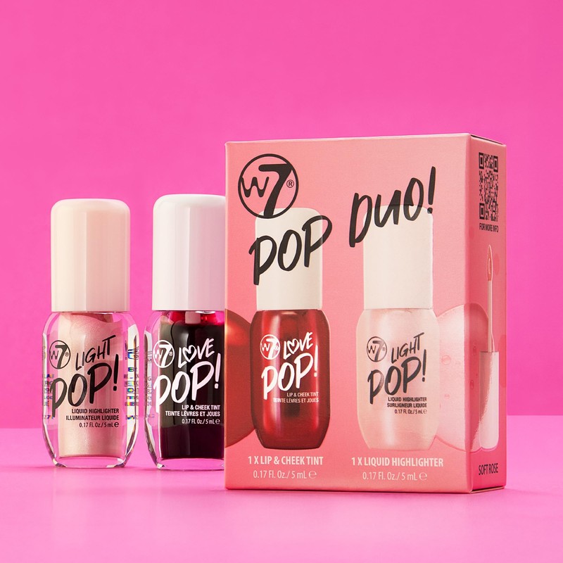 W7 Pop Duo Makeup Gift Set - Love Pop Lip