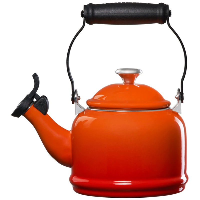 Le Creuset Enamel On Steel Demi Tea Kettle with Metal