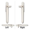 Securistyle Virage CB09WHL Cockspur Window Handle (White) - Left, 9mm