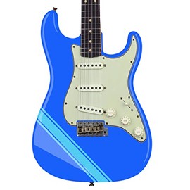 Custom Guitar or Bass Racing Stripes Decal Sticker Pack fits All Guitars. (Blue)