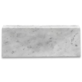 Stone Center Online C12H Baseboard Carrara Marble Trim Tile Venato Carrera Bianco Honed 5x12