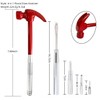 Hammer Brass Hammer with Screwdriver, 6 in 1 Small Hammer,